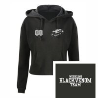 Wesseling Blackvenom Teamwear Cropped Hoody Women, schwarz