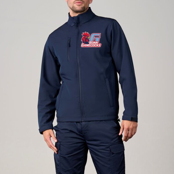 NEU 3-Layer Softshell Jacke Bonn Gamecocks 2026, navy