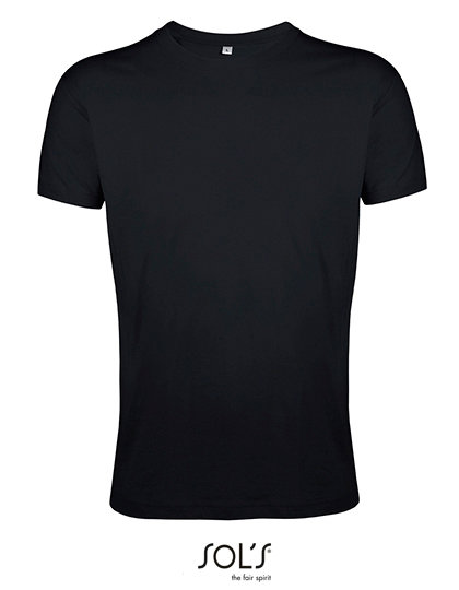 Sols Regent Fit T-Shirt, schwarz, Größe L