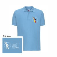 Polo-Shirt J577M, sky blue, inkl. Druck, Design...