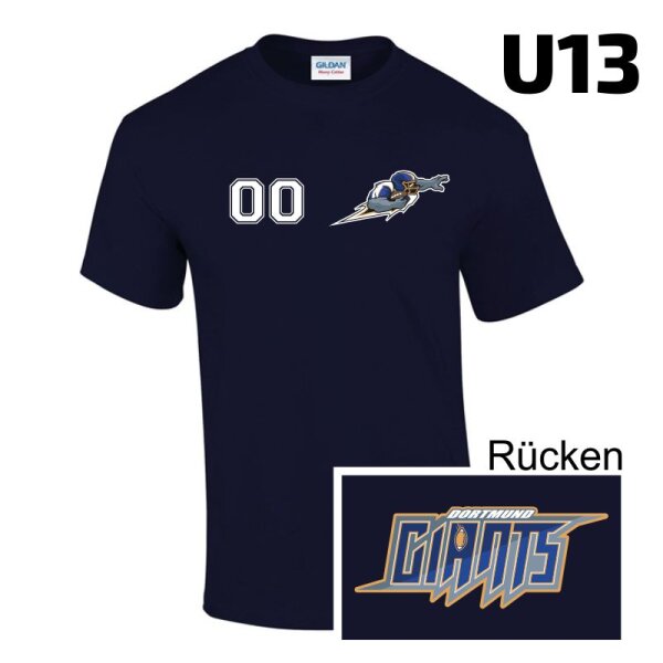 Dortmund Giants Kids T-Shirt  navy "Team U13"